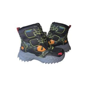 New Skechers Kids Winter Boots Dino Skech-O-Saurus Size 13 Water Repellent